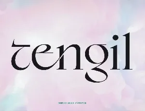 Tengil font