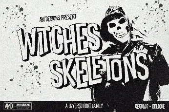 Witches Skeletons font