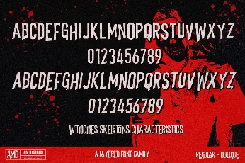 Witches Skeletons font