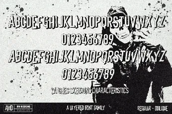 Witches Skeletons font