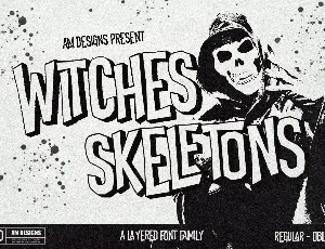 Witches Skeletons font