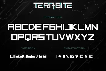 Terabite Demo font