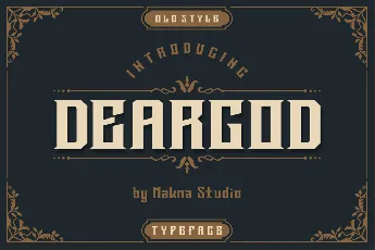 DearGod font