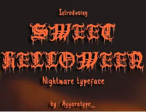 Sweet Helloween font