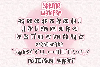 Spring Whisper font