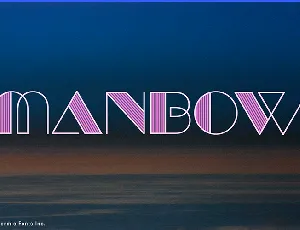 Manbow font