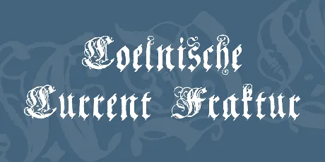 Coelnische Current Fraktur font