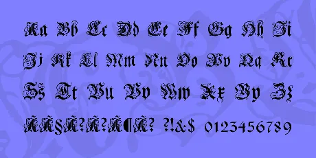 Coelnische Current Fraktur font