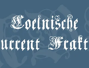 Coelnische Current Fraktur font