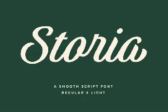 Storia Typeface font