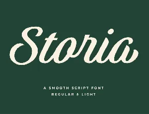 Storia Typeface font