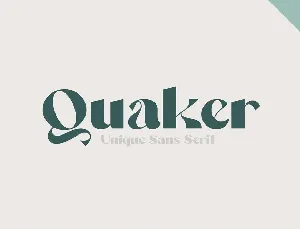 Quaker font