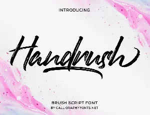 Handrush font