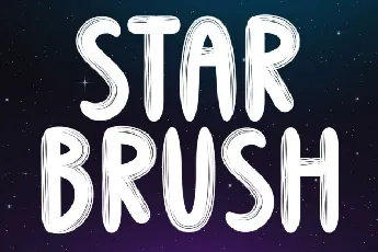 Star Brush font