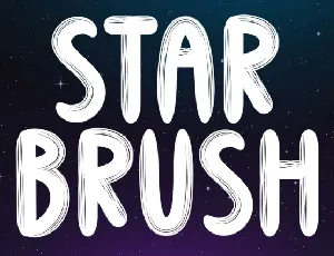 Star Brush font