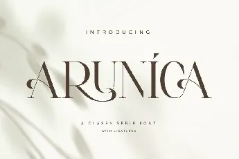 Arunica font