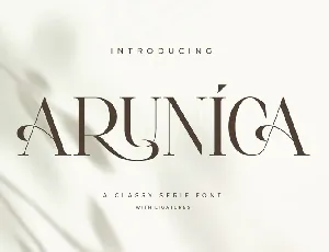 Arunica font