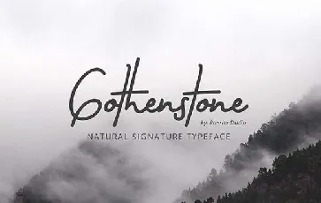 Gothenstone font