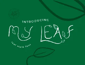 My Leaf font