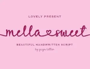 Mella Sweet font