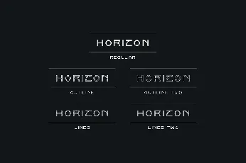 Horizon font