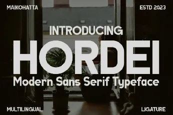 Hordei font