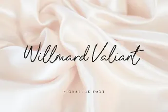 Willmard Valiant font