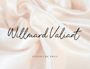 Willmard Valiant font