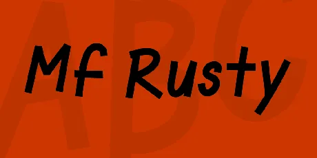 Mf Rusty font