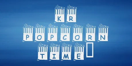 KR Popcorn Time! font