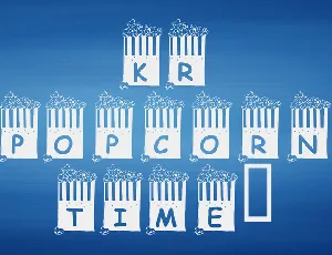 KR Popcorn Time! font