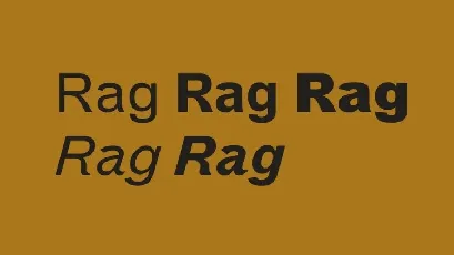 Rag Family font