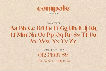 Compote font