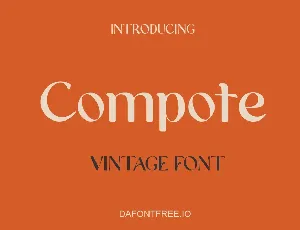 Compote font