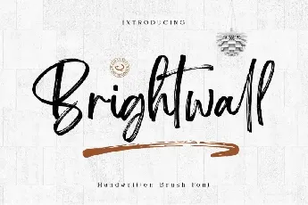 Brightwall Brush font