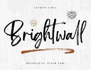 Brightwall Brush font