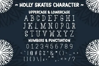 Holly Skates font