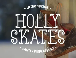 Holly Skates font