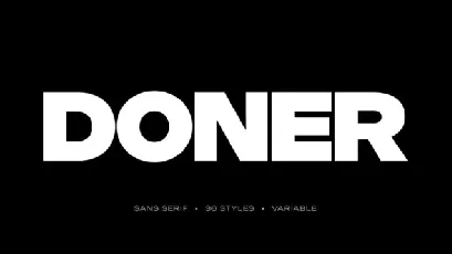 Doner Family font