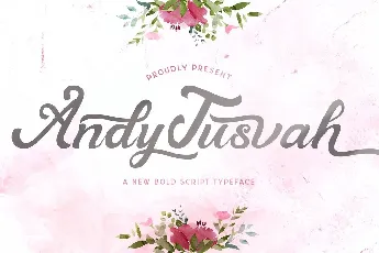 Andy Tusvah Bold Script font