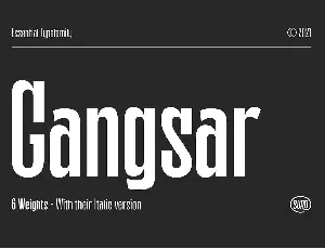 Gangsar font