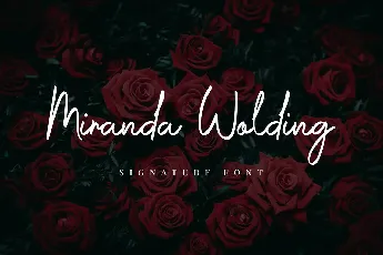 Miranda Wolding font