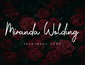 Miranda Wolding font