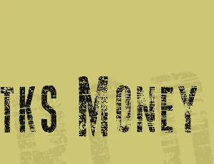 Vtks Money 2 font