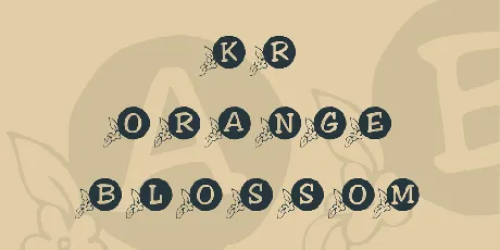 KR Orange Blossom font