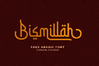 Bismillah Script font