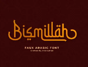 Bismillah Script font