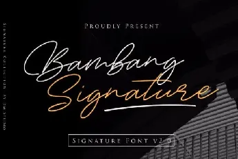 Bambang Signature font