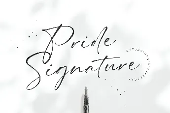 Pride Signature Typeface font