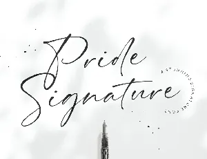 Pride Signature Typeface font